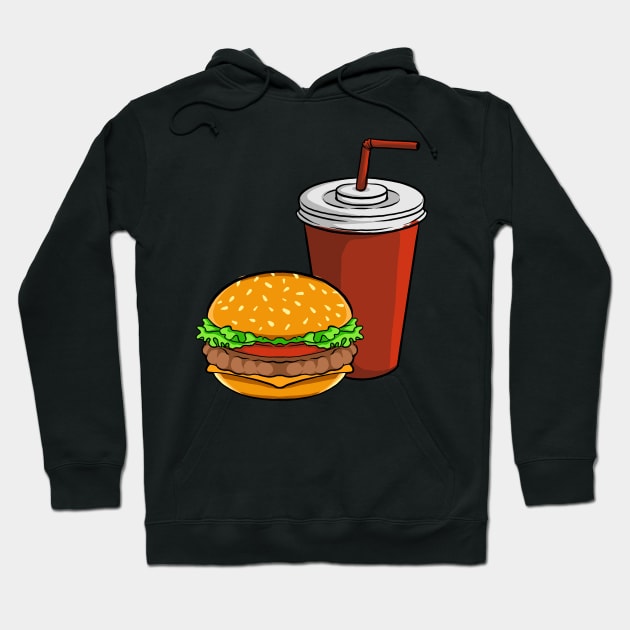 Fast Food Lover Hoodie by fromherotozero